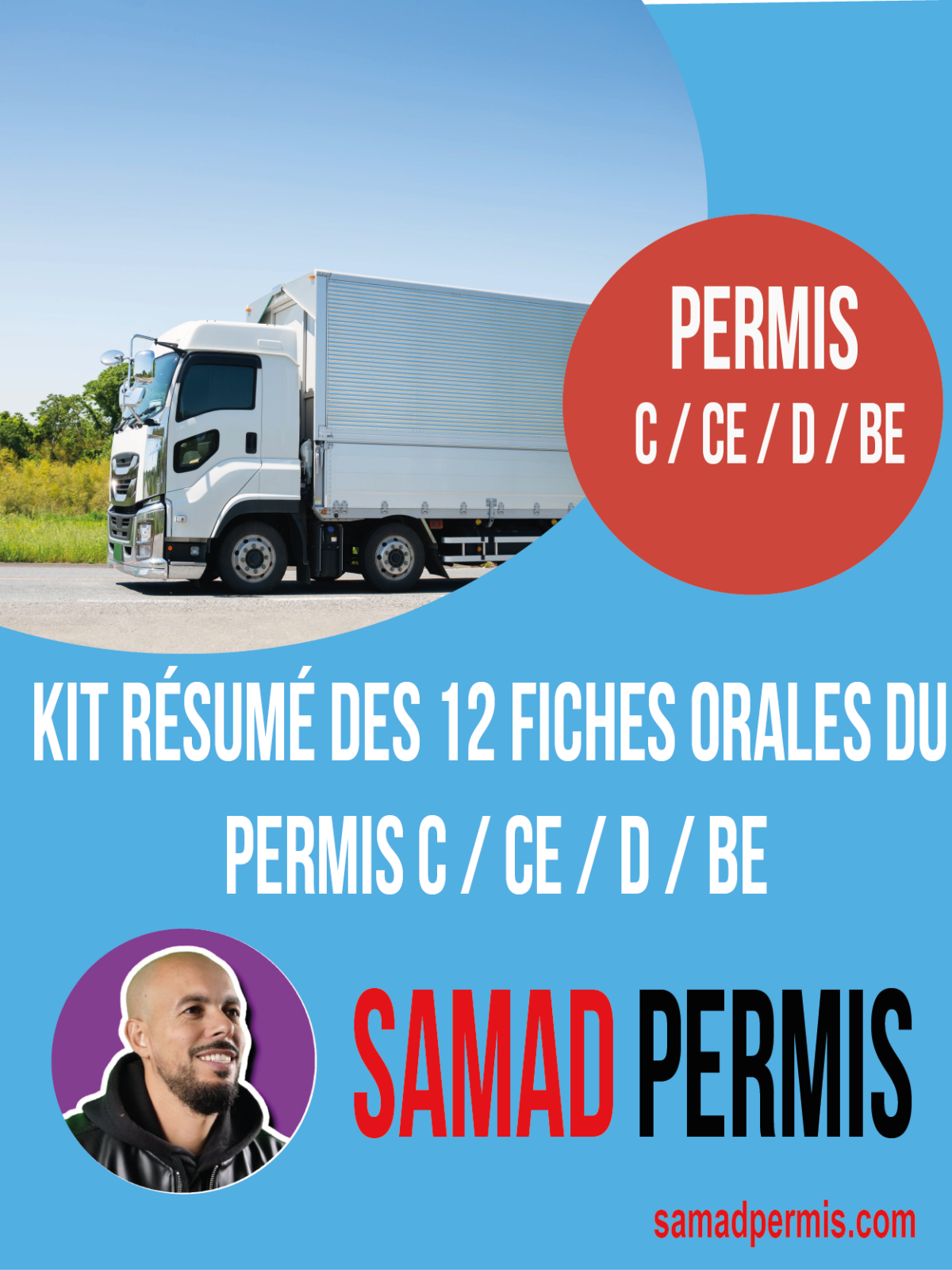 Kit résumé des 12 fiches orales du permis C/CE/D/BE SAMAD PERMIS