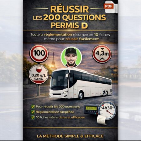 Fiches memo pour réussir les 200Q permis D