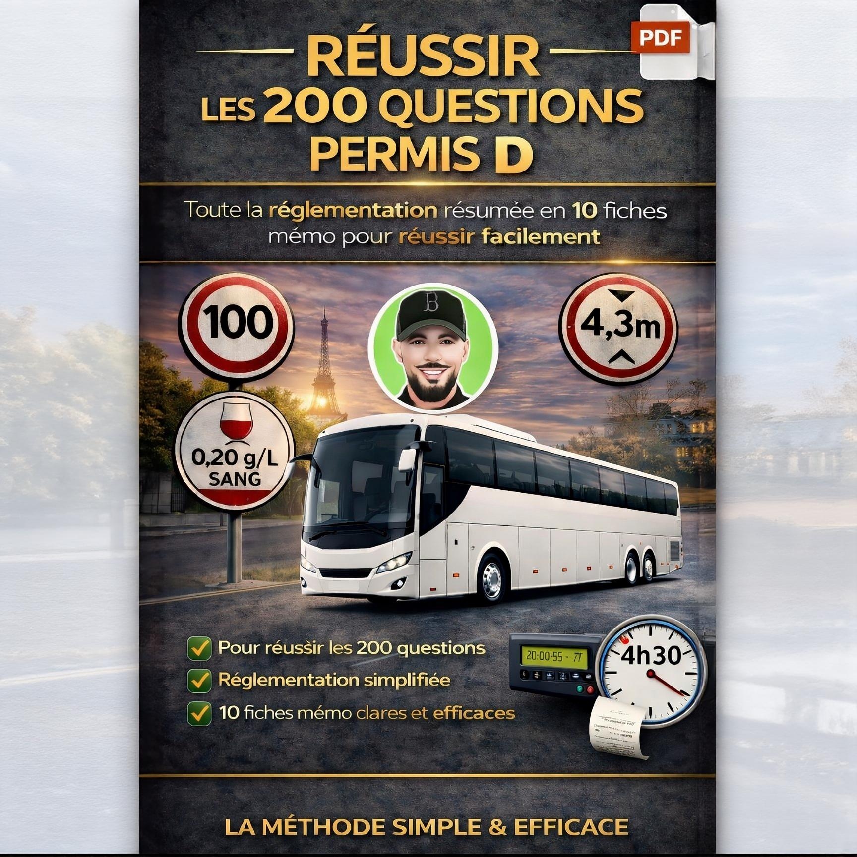 Fiches memo pour réussir les 200Q permis D