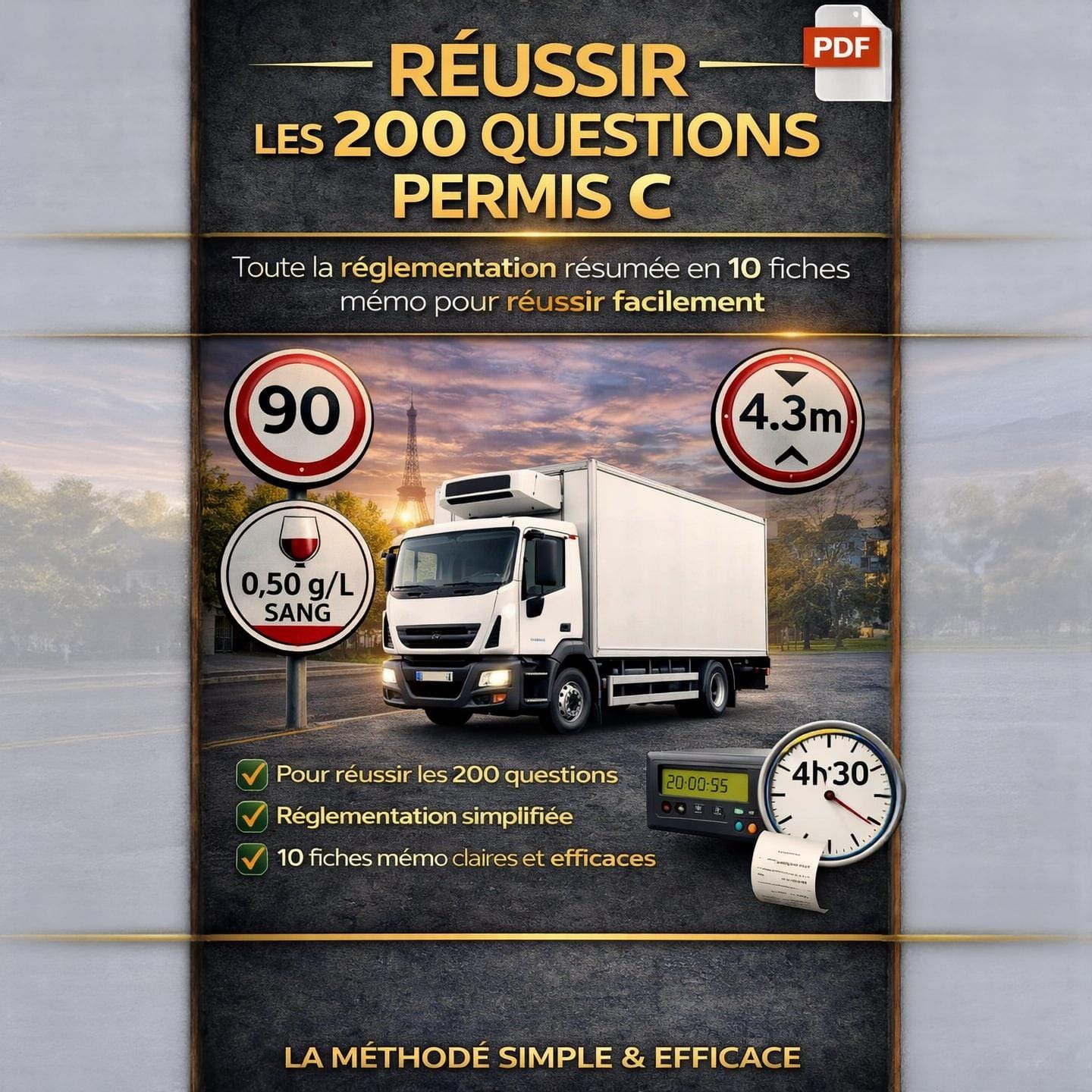 Fiches mémo pour réussir les 200Q permis C