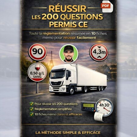 Fiches memo pour réussir les 200Q permis CE